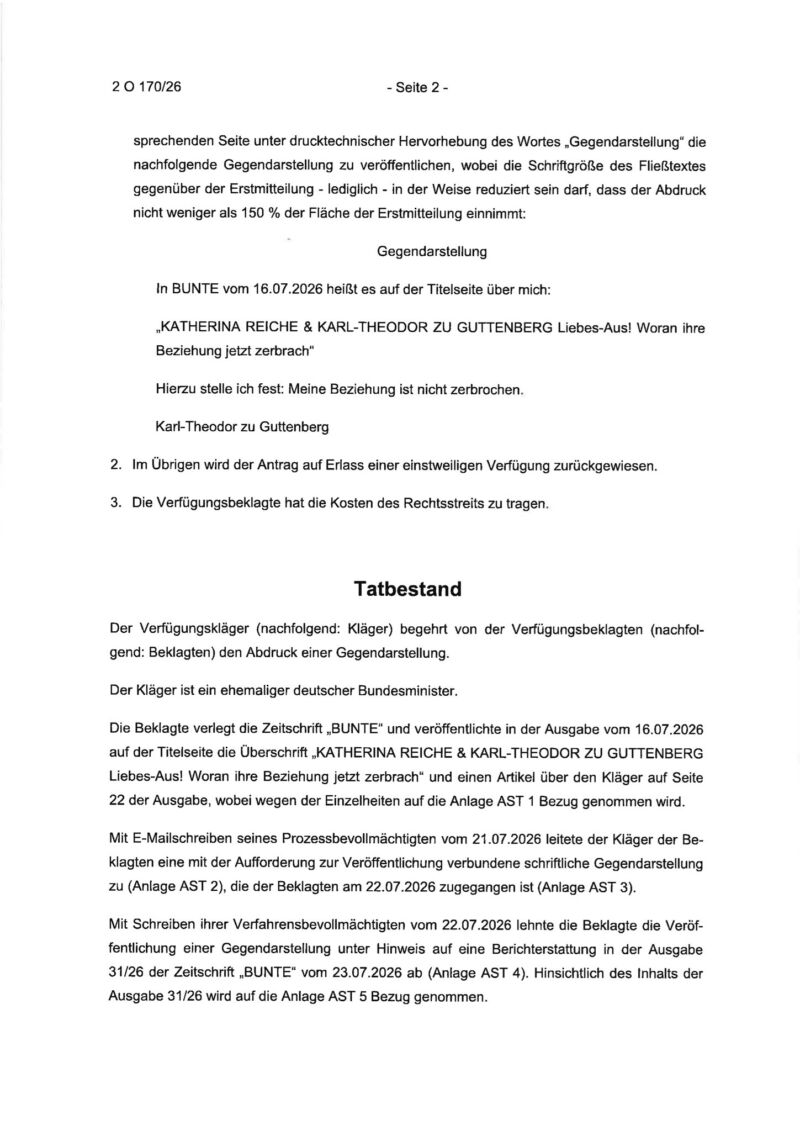 Image for the Tweet beginning: Schertz Bergmann setzt für Karl-Theodor